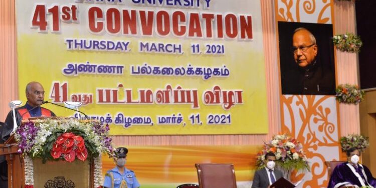 President Kovind addresses 41st annual convocation of Anna University